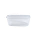 Boite plastique PP rectangulaire transparente 250 ml 11 cm x 8 cm x 5 cm - 1000 unités