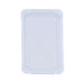 Assiette rectangulaire en carton recyclé blanc 13 x 20 cm - 100 unités