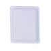 Assiette rectangulaire en carton recyclé blanc 20 cm x 16,5 cm - 250 unités