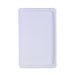 Assiette rectangulaire en carton recyclé blanc 33 cm x 19 cm - 250 unités