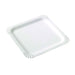 Assiette carrée en carton blanc 21 cm x 21 cm x 0,02 cm - 250 unités