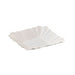 Assiette barque en carton blanc 10,8 cm x 10,8 cm x 2 cm - 250 unités
