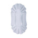 Assiette creuse ovale en carton laminé blanc 19,5 cm x 11 cm x 3,2 cm - 250 unités