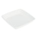 Saladier carré blanc en pulpe sans couvercle - 1000 ml - 23,5 cm x 23,5 cm x 2,8 cm - 25 unités