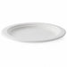Assiette ronde blanche en pulpe - 16 cm x 16 cm - 125 unités