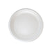 Assiette ronde blanche en pulpe  - 18 cm x 18 cm - 125 unités