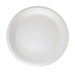 Assiette ronde blanche en pulpe - 22 cm x 22 cm - 50 unités