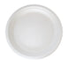 Assiette ronde blanche en pulpe - 24,2 cm x 24,2 cm x 2,3 cm - 25 unités