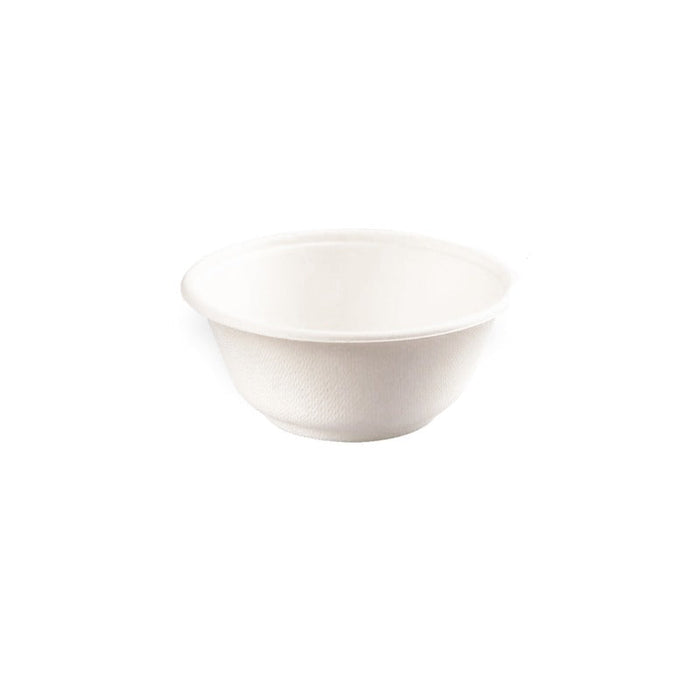 Round white pulp bowl - 350 ml - Ø 13.5 cm - H 4.8 cm - 500 pcs
