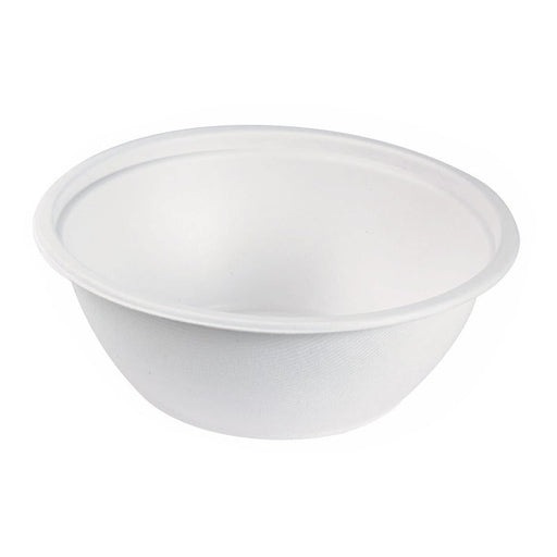 Bol pulpe géant rond blanc 2400 ml - Ø 24,2 cm - H 8,2 cm - 25 unités