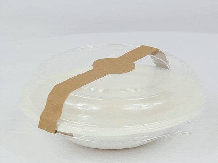 Couvercle PET transparent - Ø 17,6 cm - Compatible avec 210APUB16 - 100 unités