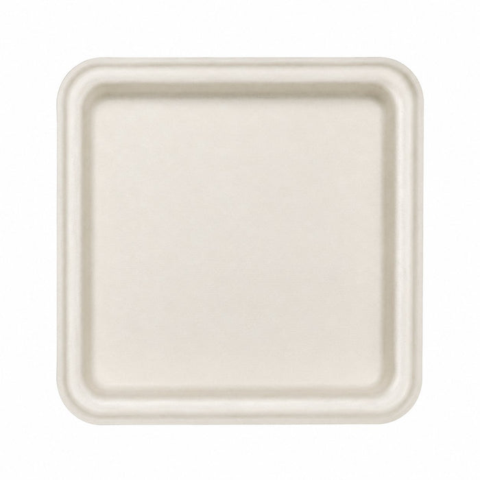 Couvercle en pulpe pour plateau repas 5 compartiments - 30 cm x 24,4 cm x 3,7 cm - Compatible avec 210APUBR5C