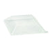 Couvercle RPET transparent 16 cm x 16 cm x 3,8 cm - 25 unités