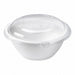 Couvercle dôme plastique transparent - Ø 22 cm - H 2 cm - 25 unités