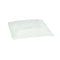 Couvercle RPET transparent - 27,3 cm x 27,3 cm x 3,6 cm - Compatible avec 210APU2626, 210APU2626AF - 250 unités