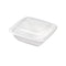 Couvercle PET transparent carré - 20,5 cm x 20,5 cm - Compatible avec 210APUSCB750, 210APUSCB750F - 300 unités