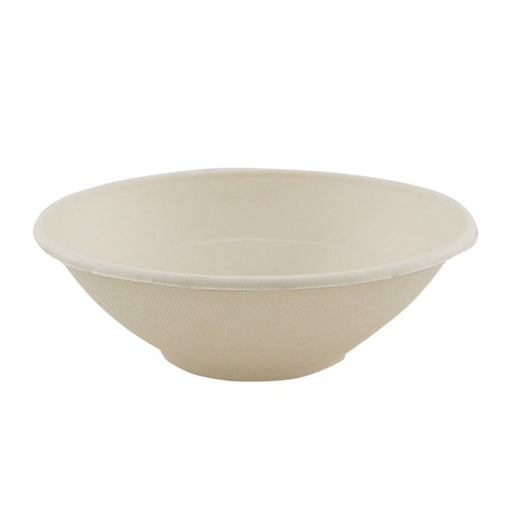 Bol rond brun en pulpe "Poke" 950 ml - Ø 19,6 cm - H 6,3 cm - 125 unités