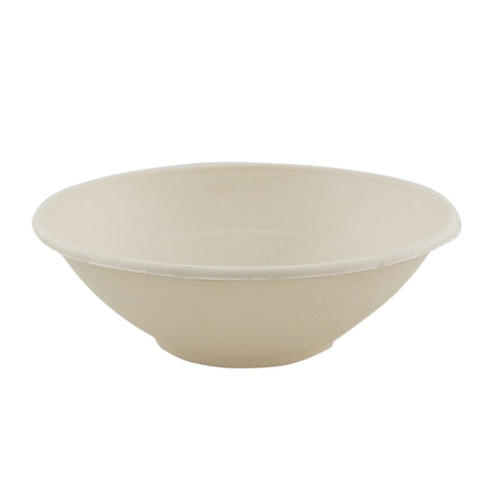 Bol rond brun en pulpe "Poke" 950 ml - Ø 19,6 cm - H 6,3 cm - 125 unités
