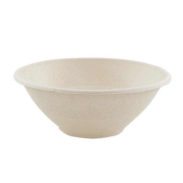 Bol rond brun en pulpe "Poke" 1200 ml - Ø 19,6 cm - H 7,6 cm - 125 unités