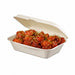 Coquille blanche en pulpe 19 cm x 14 cm H 6 cm 600ml - 50 unités