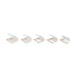 Coquille blanche en pulpe 3 compartiments - 23,1 cm x 22,4 cm x 8 cm - 50 unités