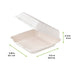 Coquille blanche en pulpe - 1400 ml - 23,4 cm x 23,1 cm x 8 cm - 50 unités