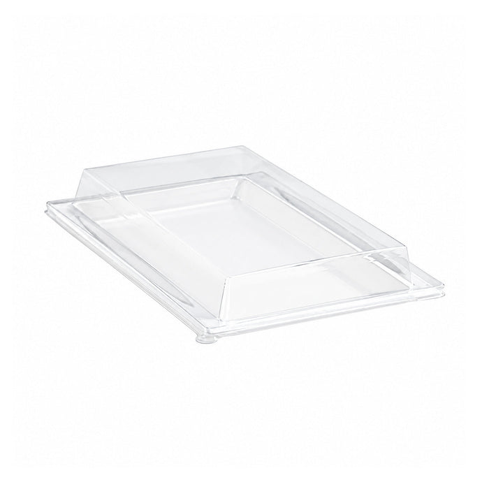 Couvercle PET transparent pour plateau "Atlas" 27,2 cm x 19,3 cm x 3,3 cm - 100 unités