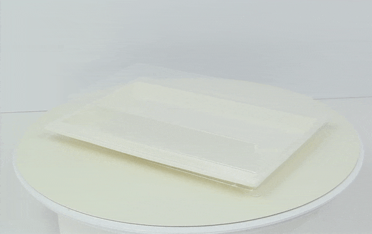Couvercle PET transparent pour plateau "Atlas" 27,2 cm x 19,3 cm x 3,3 cm - 100 unités