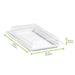 Couvercle PET transparent pour plateau "Atlas" - 27,2 cm x 19,3 cm x 3,3 cm - 100 unités