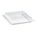 Couvercle PET transparent pour plateau "Atlas" 27,5 cm x 26,5 cm x 3,3 cm - Compatible avec 210APUTRP3 - 100 unités