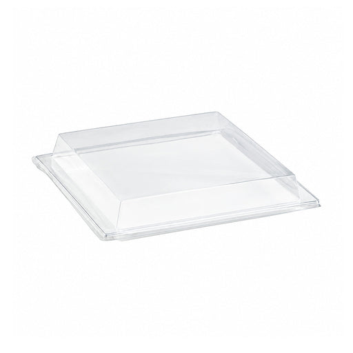 Couvercle PET transparent pour plateau "Atlas" 27,5 cm x 26,5 cm x 3,3 cm - Compatible avec 210APUTRP3, 210APUTRP3F - 100 unités