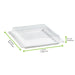 Couvercle PET transparent pour plateau "Atlas" 27,5 cm x 26,5 cm x 3,3 cm - Compatible avec 210APUTRP3, 210APUTRP3F - 100 unités