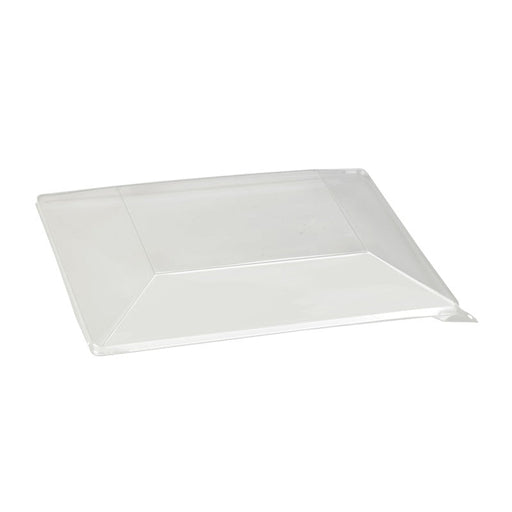 Couvercle plastique PET transparent 21 cm x 21 cm x 4 cm - 10 unités