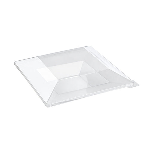 Couvercle PET transparent 22 cm x 22 cm x 4 cm - Compatible avec 210AQ2121, 210AQ2121PP - 60 unités