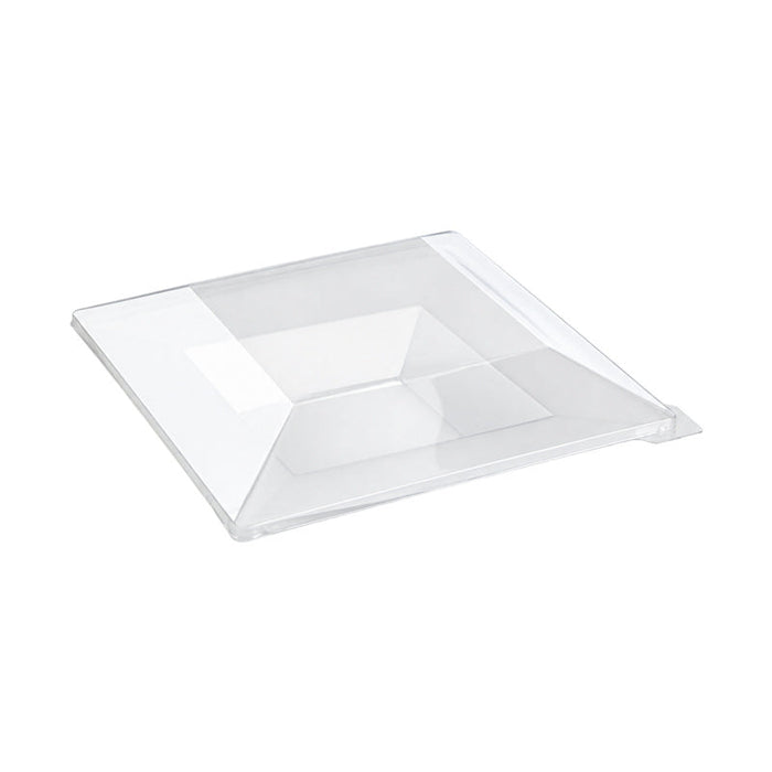 Couvercle PET transparent 22 cm x 22 cm x 4 cm - Compatible avec 210AQ2121, 210AQ2121PP - 60 unités