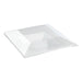 Couvercle PET transparent 24,5 cm x 24,5 cm x 3 cm - Compatible avec 210AQ2424 - 60 unités