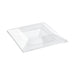 Couvercle PET transparent 24,5 cm x 24,5 cm x 3 cm - Compatible avec 210AQ2424 - 60 unités