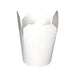 Pot carton blanc base ronde fermeture à fente 550 ml - Ø 8 cm - H 9,3 cm - 50 unités