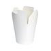 Pot carton blanc base ronde fermeture à boucle papillon 750 ml - Ø 9,3 cm - H 9,7 cm - 50 unités