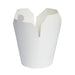 Pot carton blanc base ronde fermeture à fente 950 ml - Ø 10,6 cm - H 12 cm - 50 unités