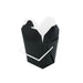 Boîte carré noir avec anse 415 ml 9,2 cm x 7,4 cm x 9 cm - 50 unités