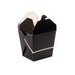 Boîte carré noir avec anse 950 ml 10 cm x 10 cm x 11 cm - 50 unités