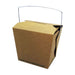 Boîte carton kraft carré avec anse 750 ml 10 cm x 9,2 cm x 10,4 cm - 50 unités