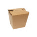 Pot carton rond kraft fermeture à fente 750 ml 10 cm x 8,5 cm x 9,8 cm - 50 unités