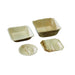 Coupelle carrée en palmier 2 compartiments 10 cm x 10 cm x 1,5 cm - 10 unités