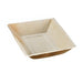 Assiette rectangulaire angles droits en palmier 17,7 cm x 12,7 cm x 3 cm - 25 unités