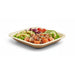 Assiette carrée en palmier 17 cm x 17 cm x 3 cm - 25 unités