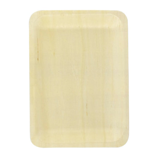 Plateau rectangulaire en bois "Scandinavie" 26,5 cm x 21,5 cm x 2 cm - 20 unités