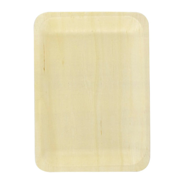 Plateau rectangulaire en bois "Scandinavie" 26,5 cm x 21,5 cm x 2 cm - 20 unités