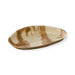 Assiette en palmier forme oeuf 400 ml 26 cm x 16 cm x 2,5 cm - 10 unités